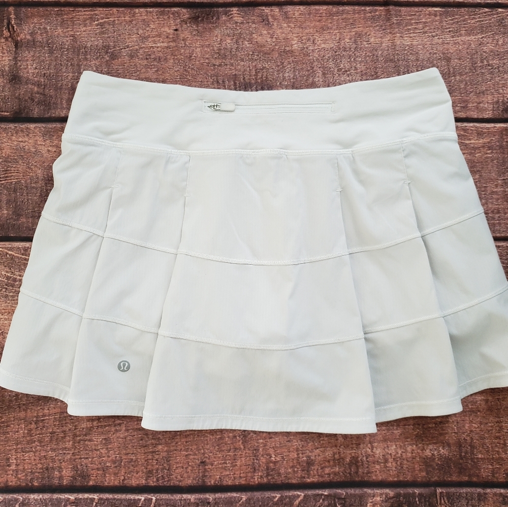 Lululemon Pace Rival Skirt White Size 8